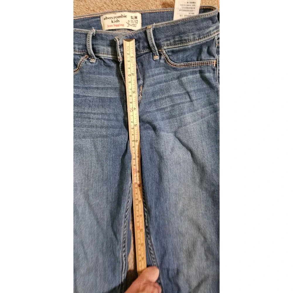 Abercrombie Kids Jean Legging Slim Fit Medium Wash Denim Size 11/12